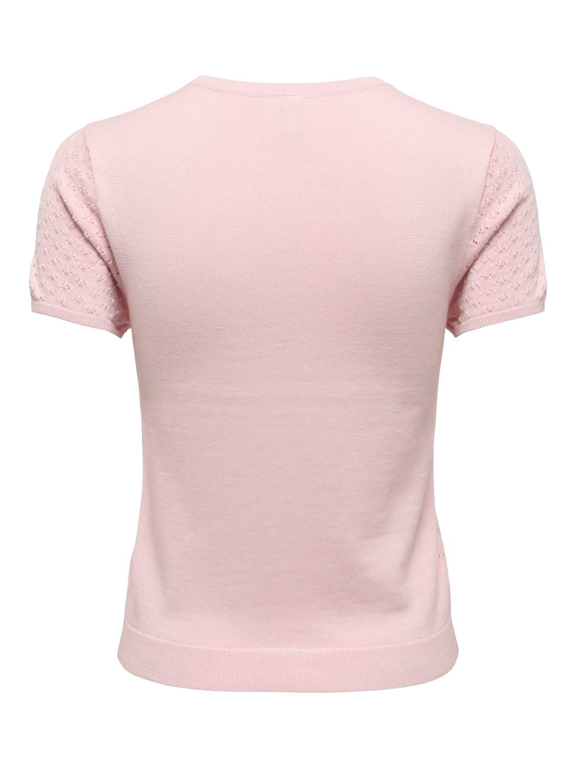 Onlluna Ss O-Neck Knt Rosa