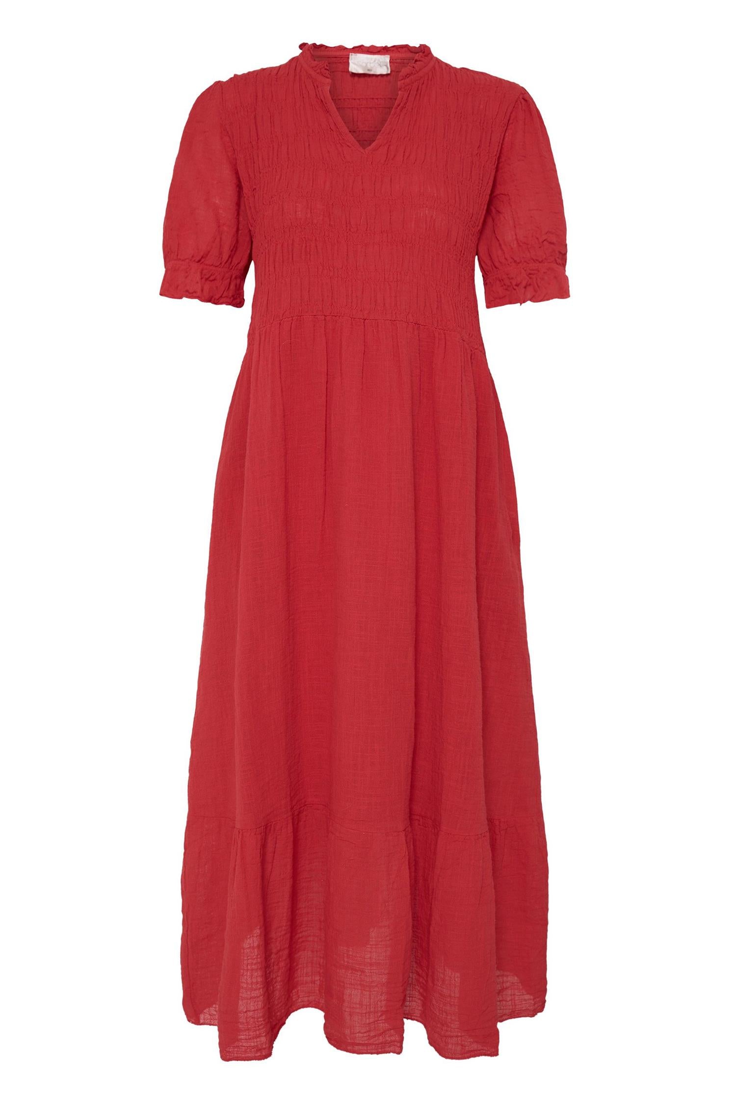 Sbalexa G Long Solid Dress Rød