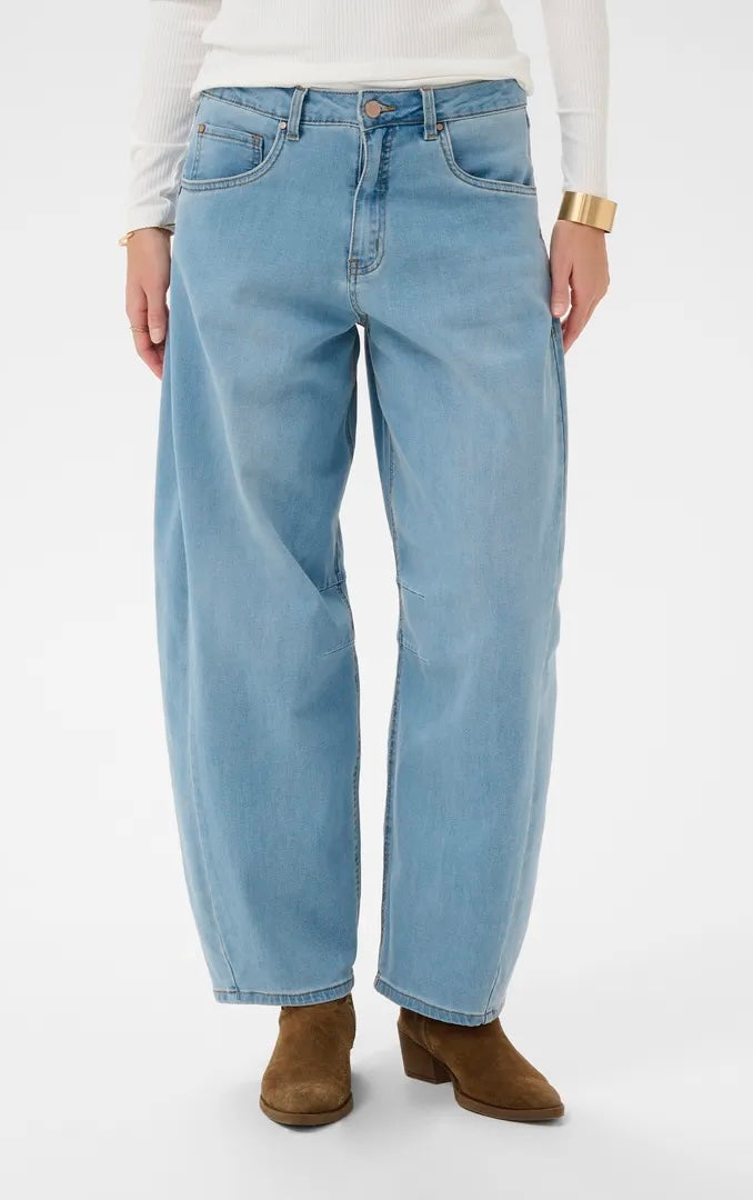 Crbahren Ankl Balloon Jeans-Relaxed Fit Blå