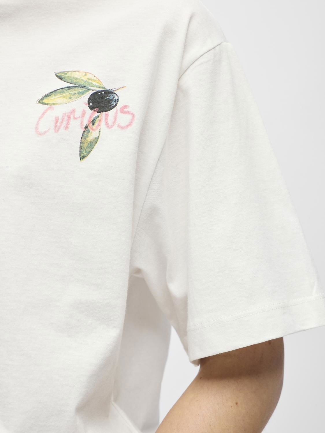 Objeliza 2/4 Lo T-Shirt Rep Hvit