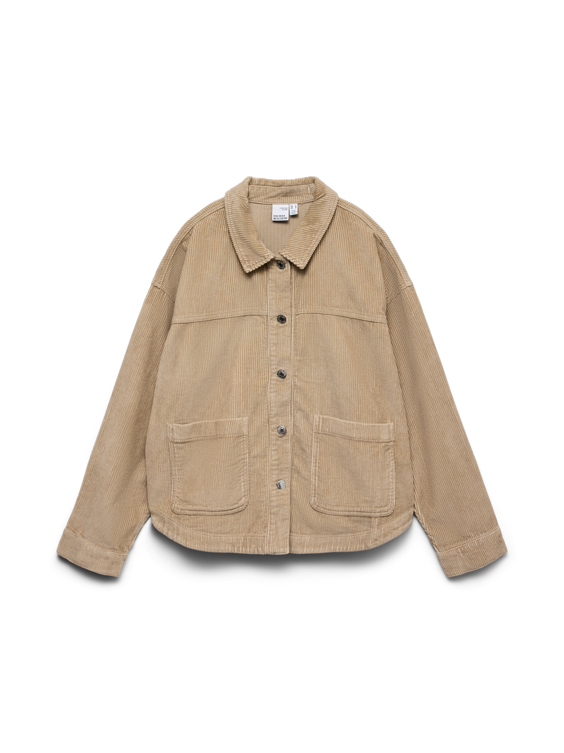 Vmjamie Ls Corduroy Shacket Mix Noos Lysebrun