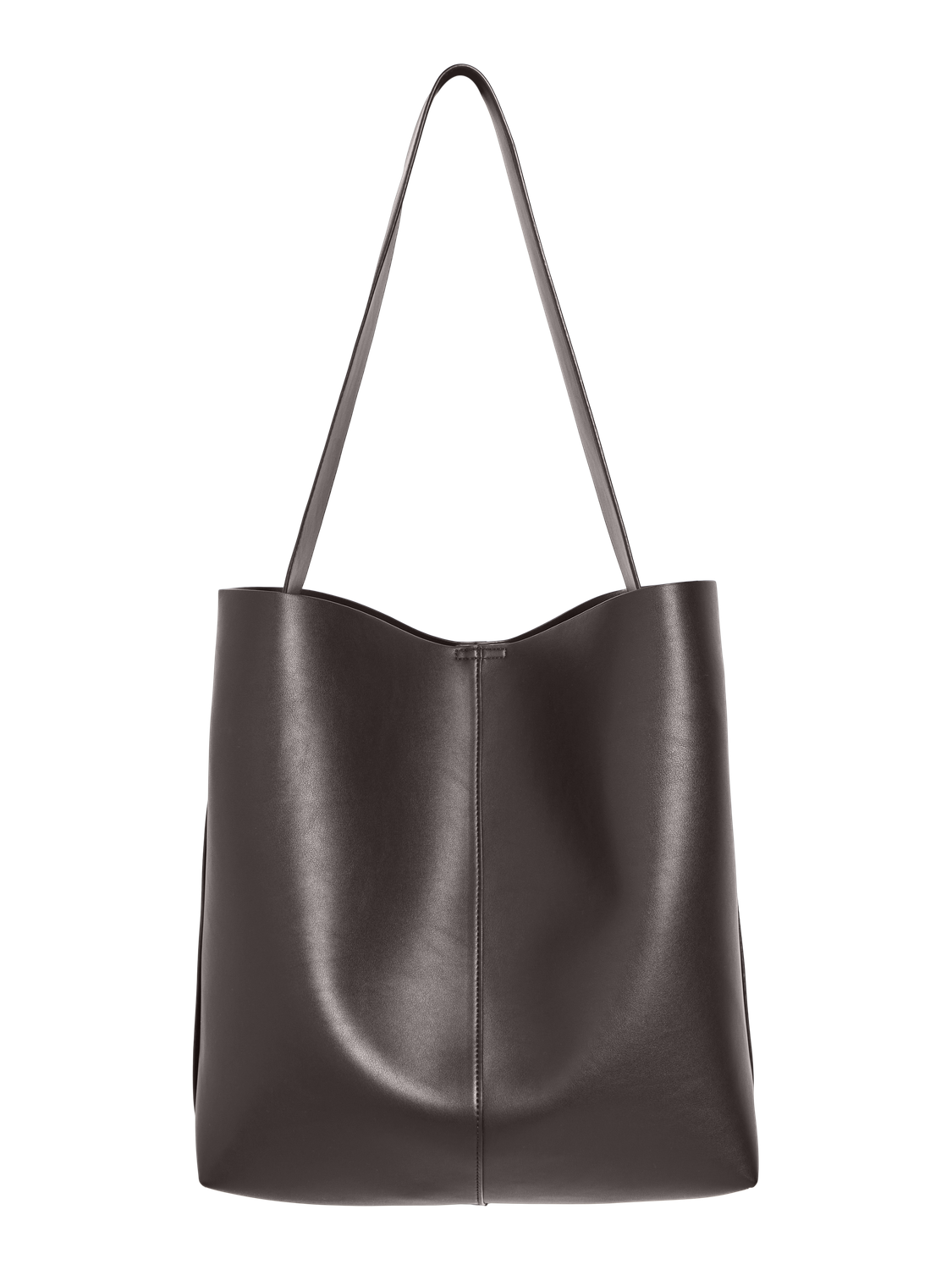 Objgael Pu Shopper Rep Mørkebrun