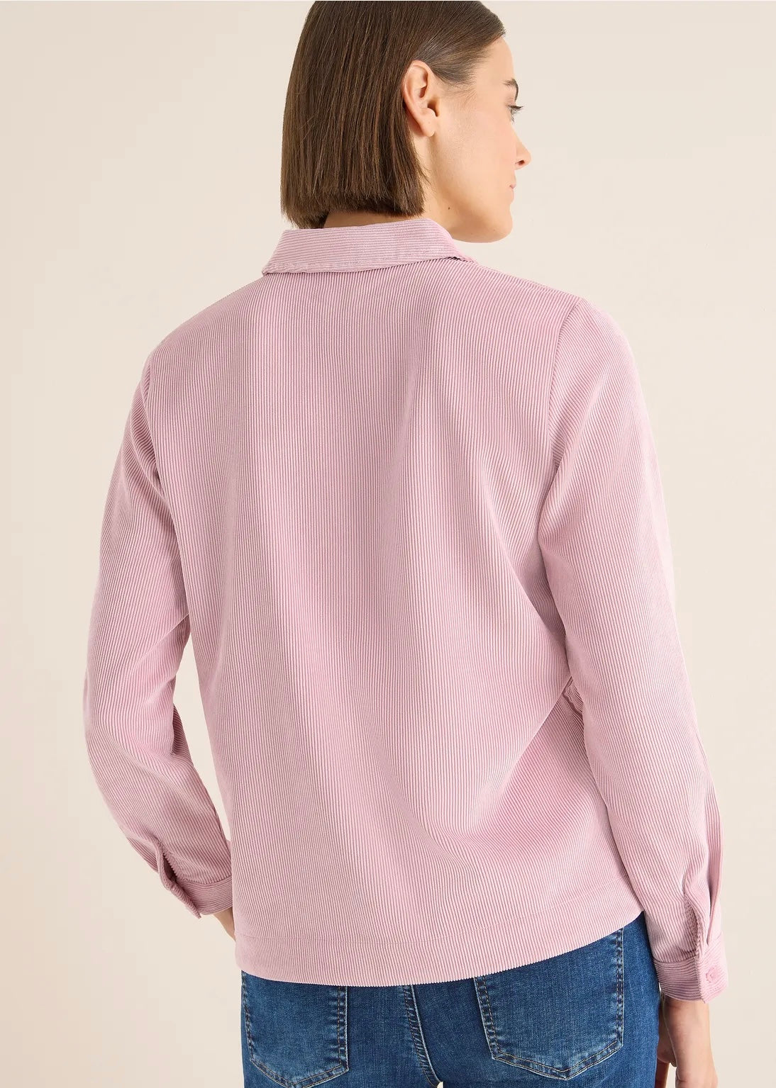 CORDUROY SPLITNECK BLOUSE Lys Rosa