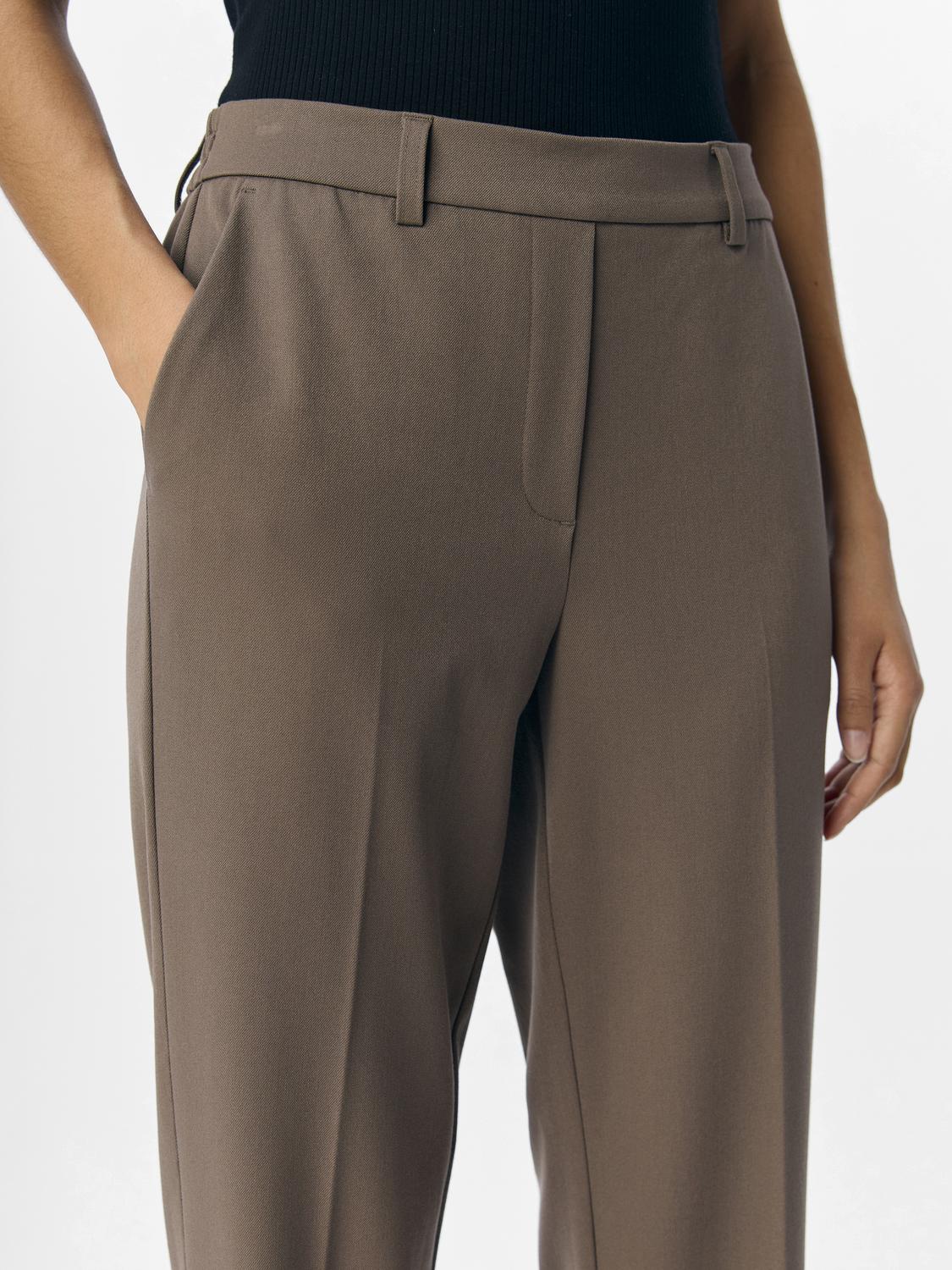 Objlisa Mw Straight Pant Noos Mellomgrå