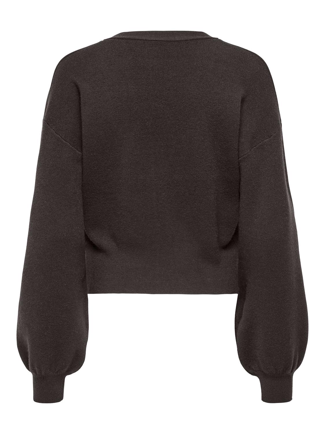 Onlibi Ls Fullneddle Cardigan Cc Knt Brun