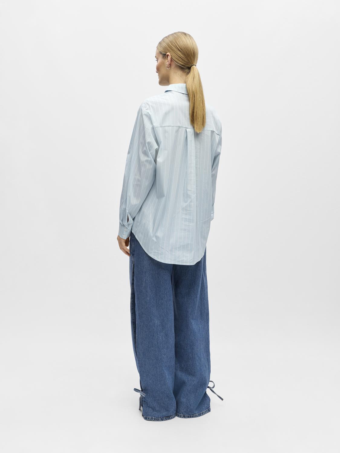 Objtutta Lo L/s Shirt Noos Blå