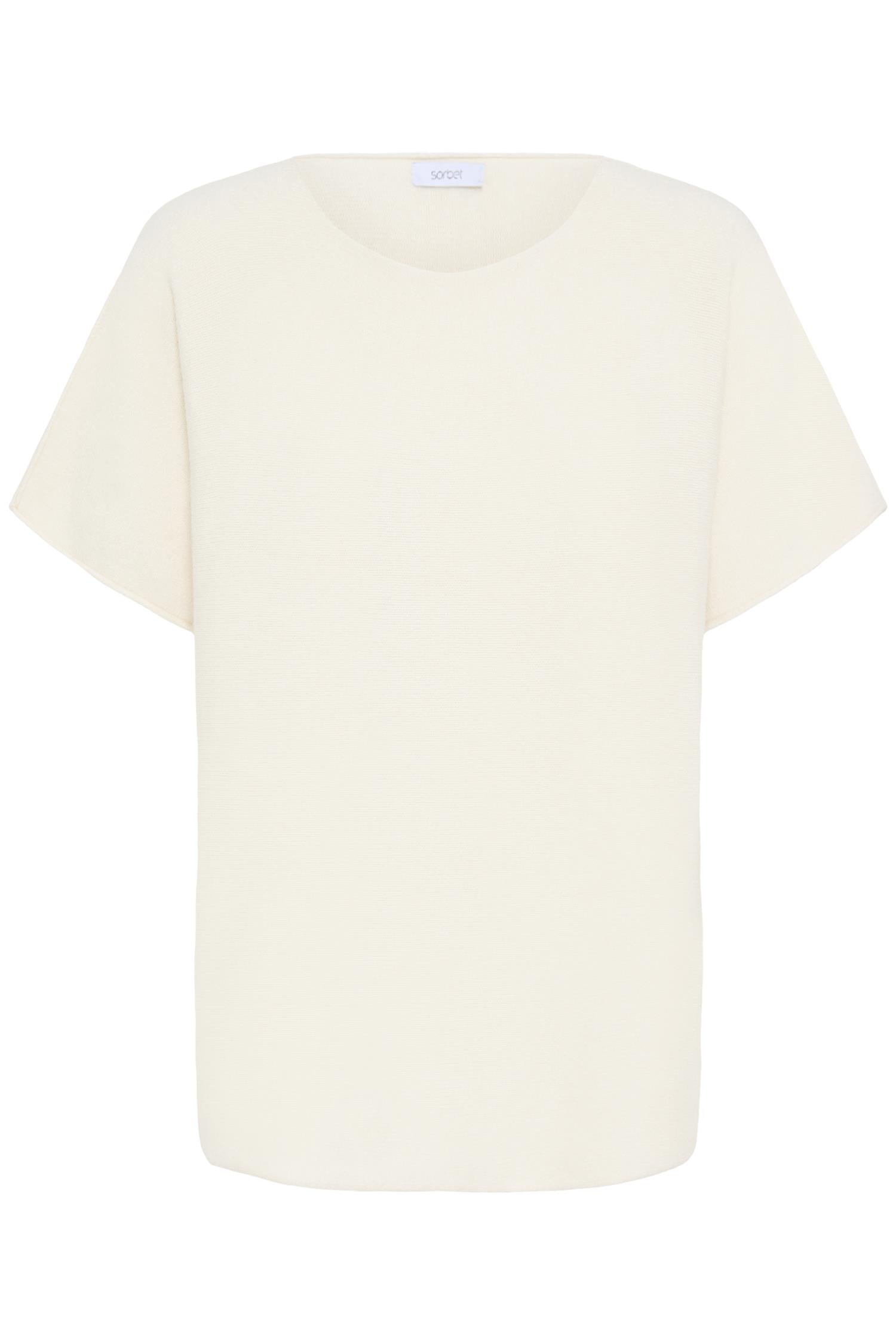 Sbinnova Half Sl Knit Blouse Hvit