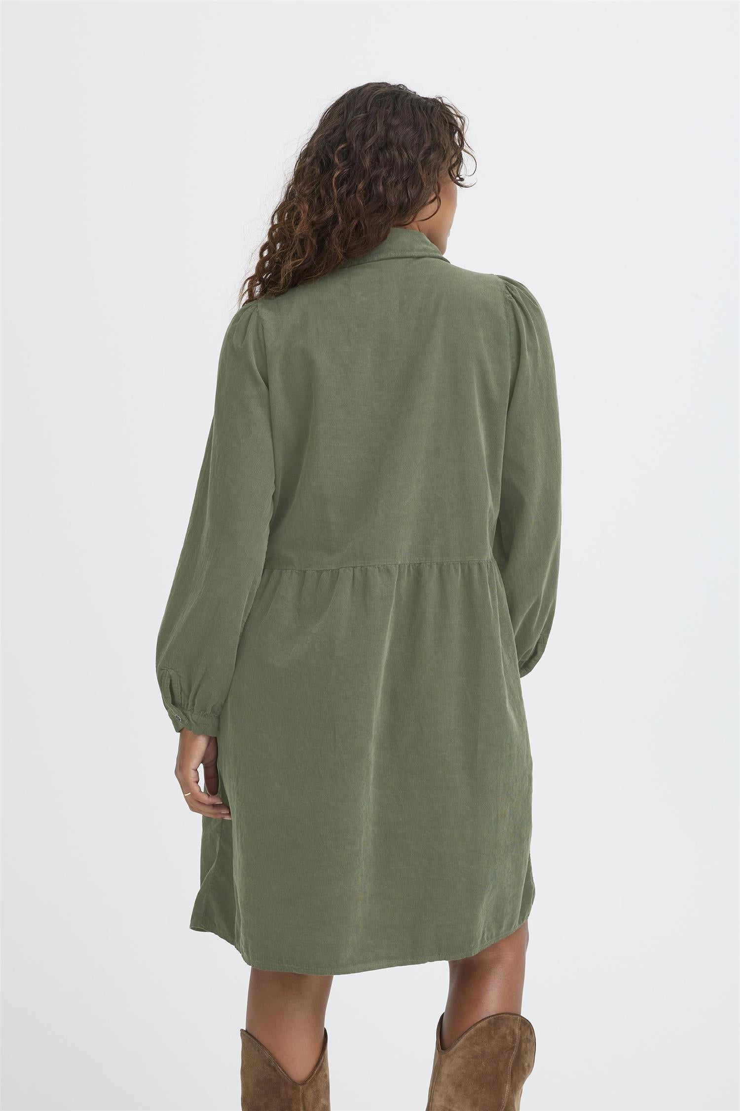 Sbladycord Dress Grønn