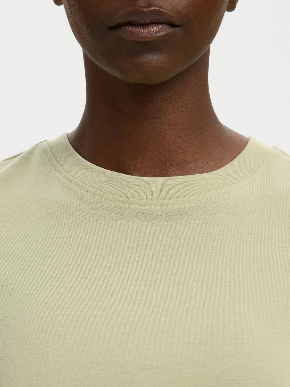Slwmyessential Ss O-Neck Tee Noos Grønn