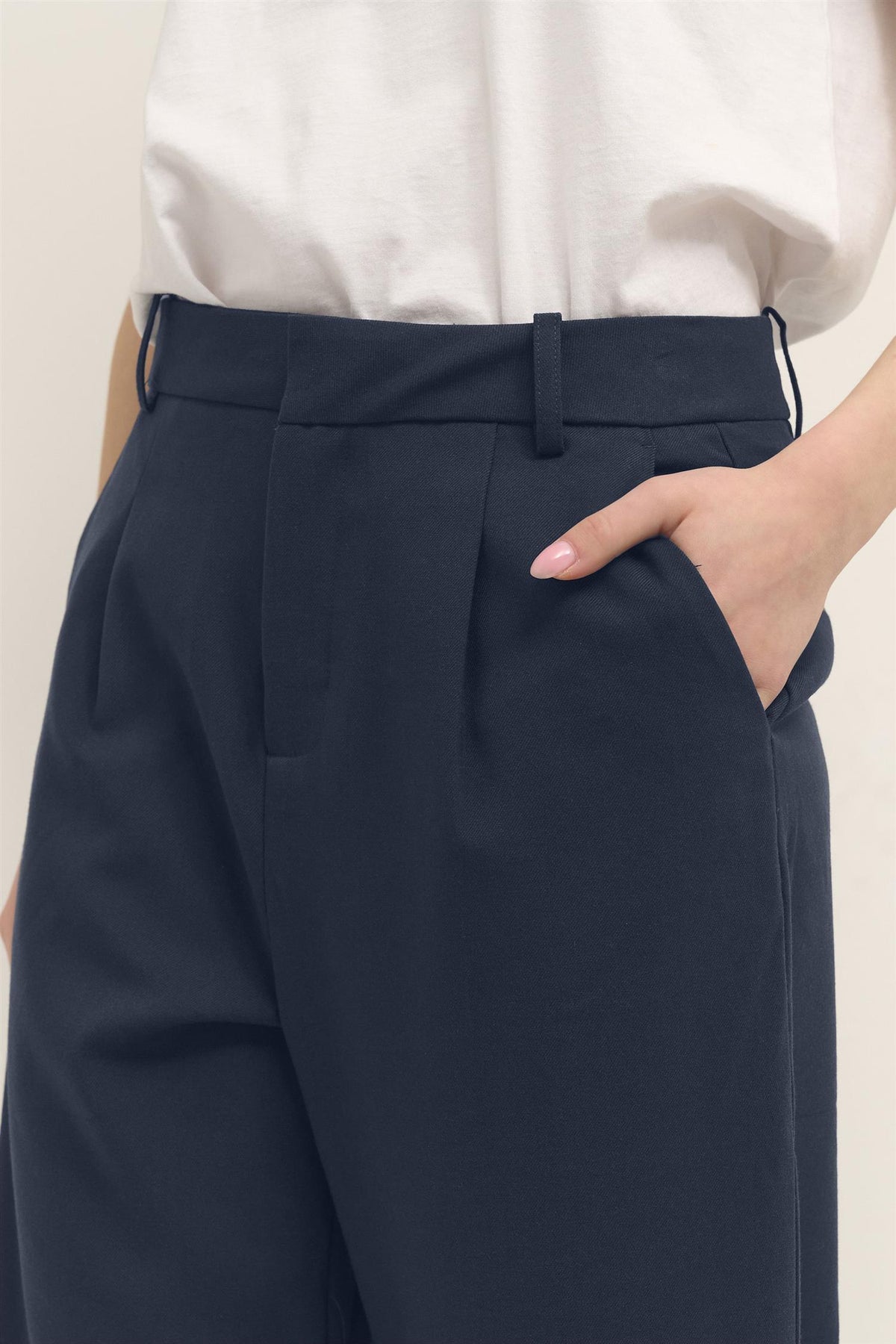 Kamerle Pants Cropped Blå