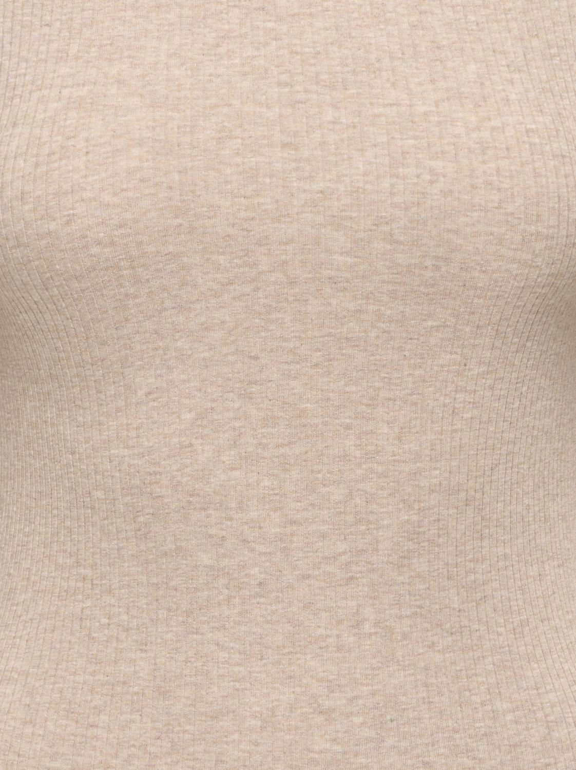 Jdyreno 2/4 O Neck Top Jrs Dia Beige