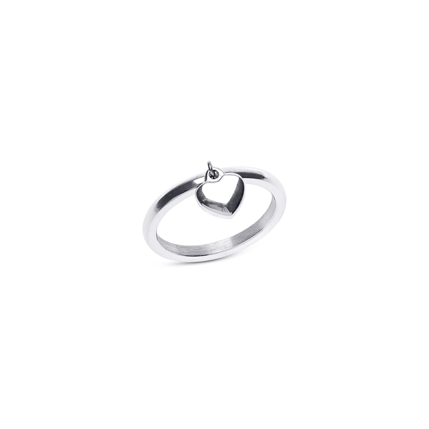 Iselin - Heart Ring Stainless Steel Sølv