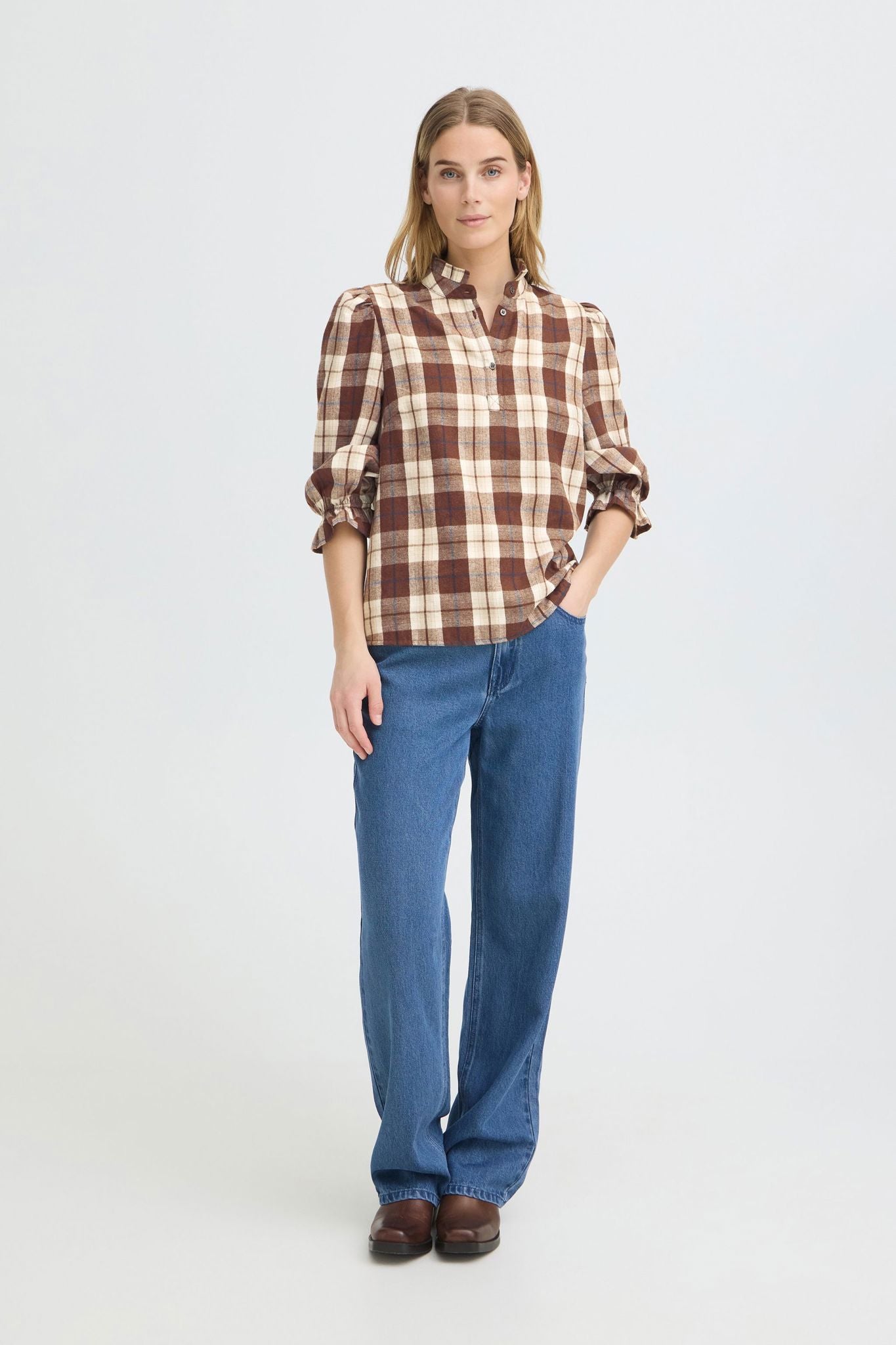 Pzdeva Blouse Brun