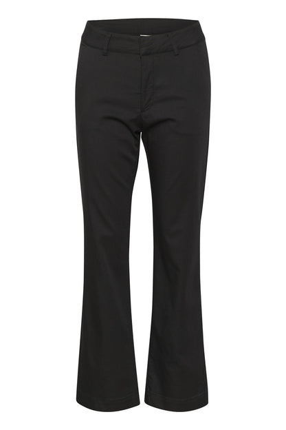 KAlea Flared Chino Pants Black Deep