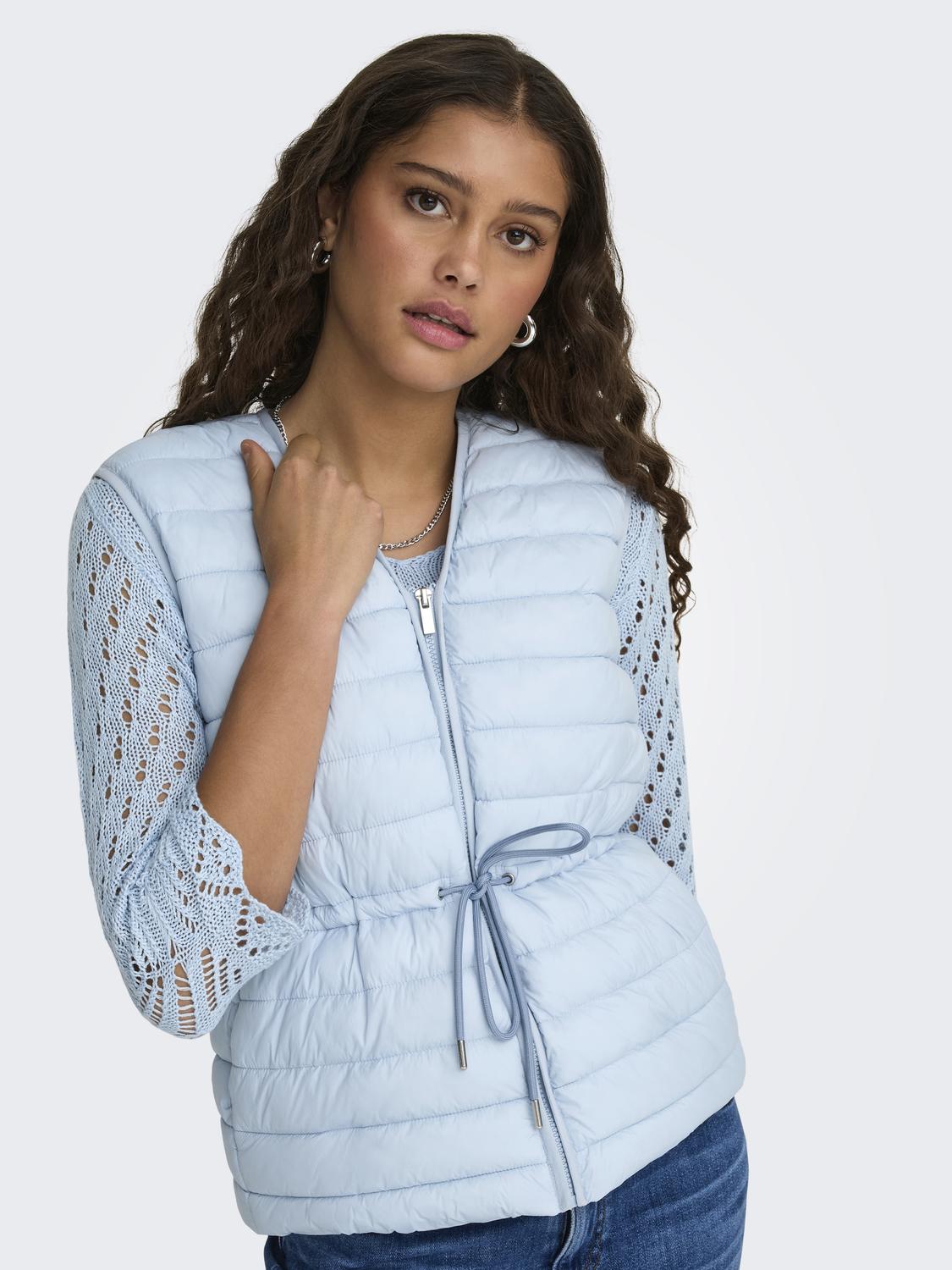 Jdyrenee Quilt Waistcoat Otw Sij Blå