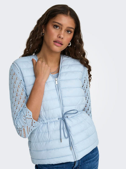 Jdyrenee Quilt Waistcoat Otw Sij Blå