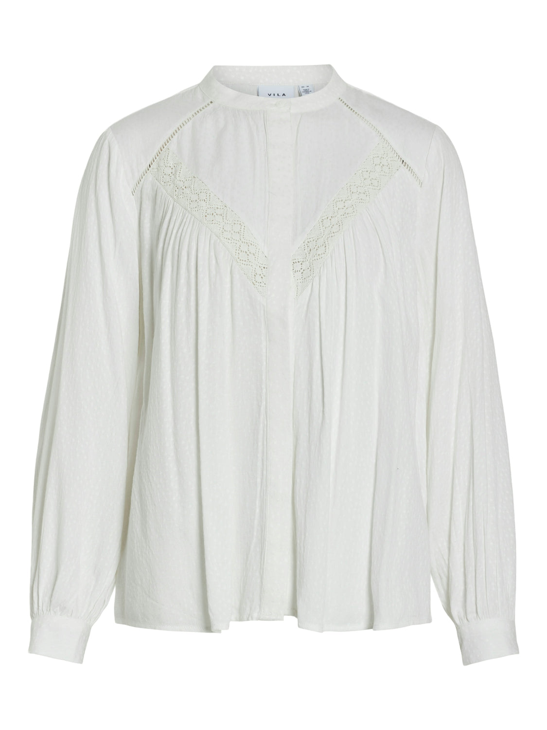 VINEMEA O-NECK L/S SHIRT Cloud Dancer