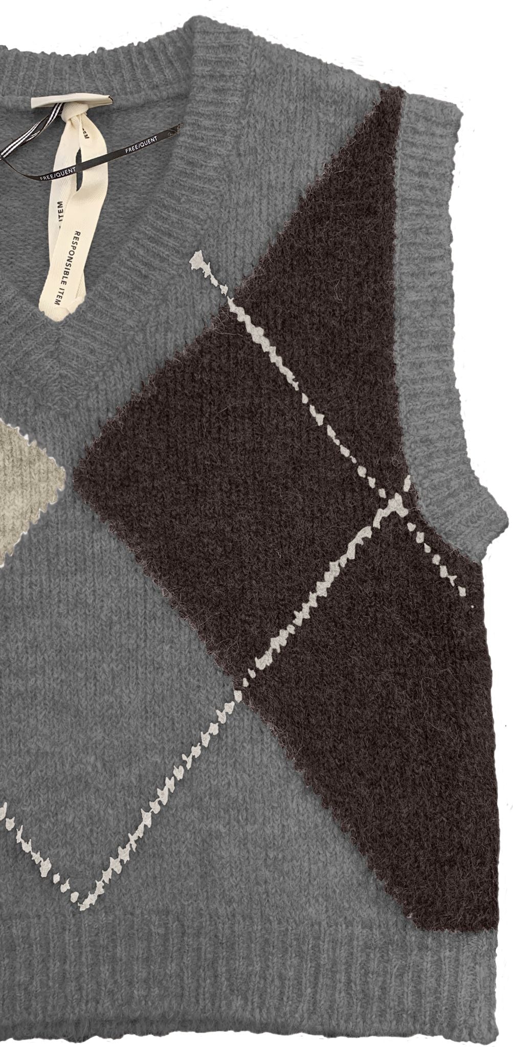 Fqgrslulu-Pullover Grå