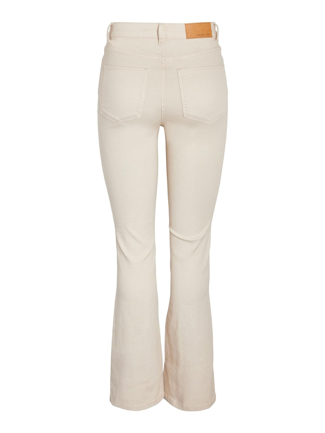 NMSALLIE HW FLARE JEANS Beige