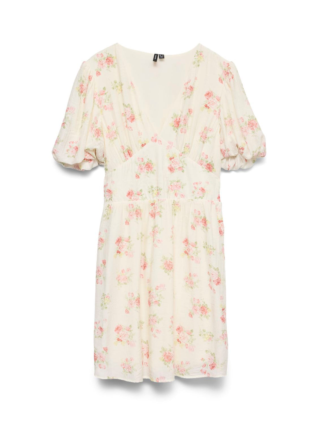 Vmbella 2/4 V-Neck Short Dress Wvn Grå