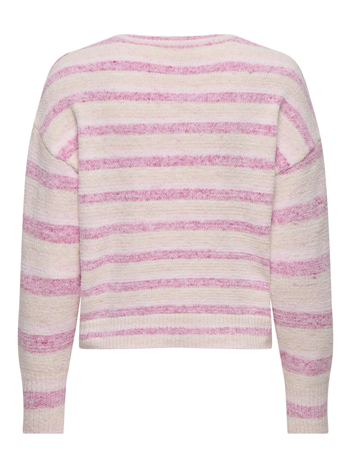 Onljohanna Ls O-Neck Cc Knt Rosa