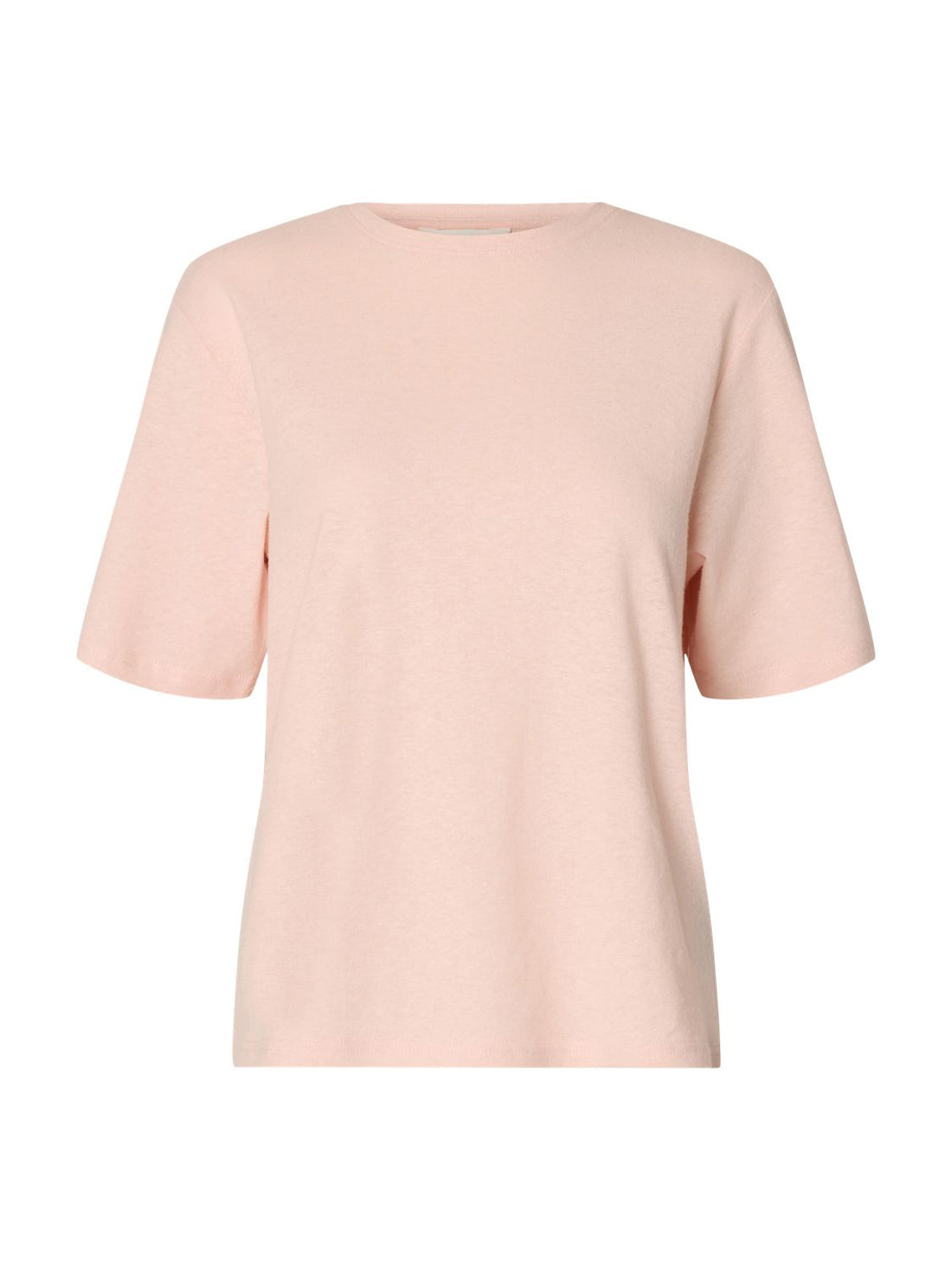 Slwada Ss Linen Blend Tee Noos Rosa