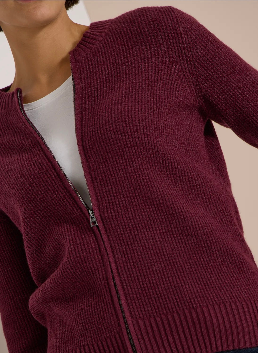 Cash zipper cardigan Vinrød