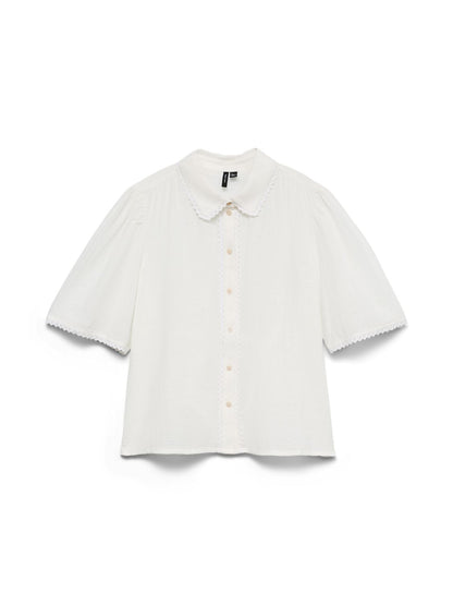 Vmsiri 2/4 Shirt Wvn Hvit