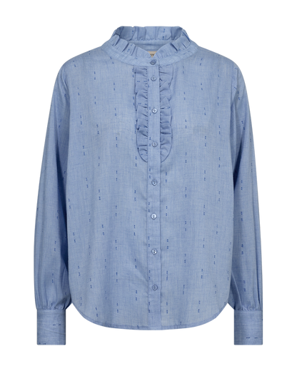 FQRAYA-SHIRT Jeansblå