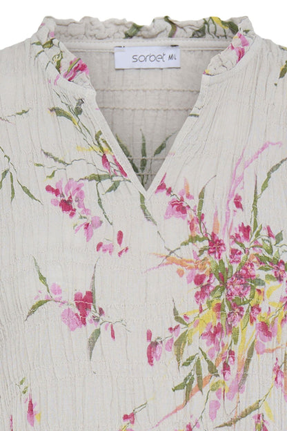 Sbalexa G Long Flo Dress Beige