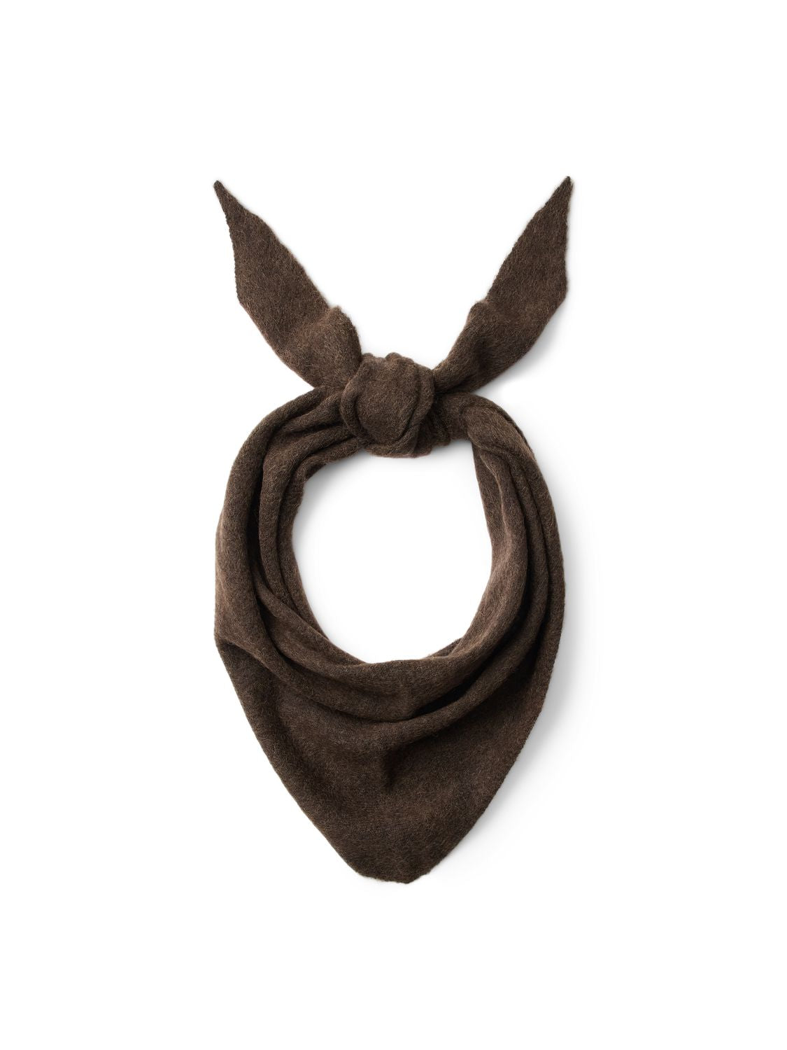 Slwlulu Brushed Wool Blend Scarf Noos Brun