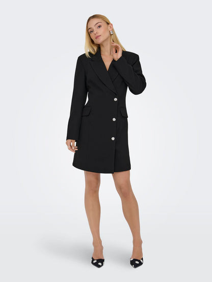 Jdyjanet L/s Blazer Dress Tlr Svart