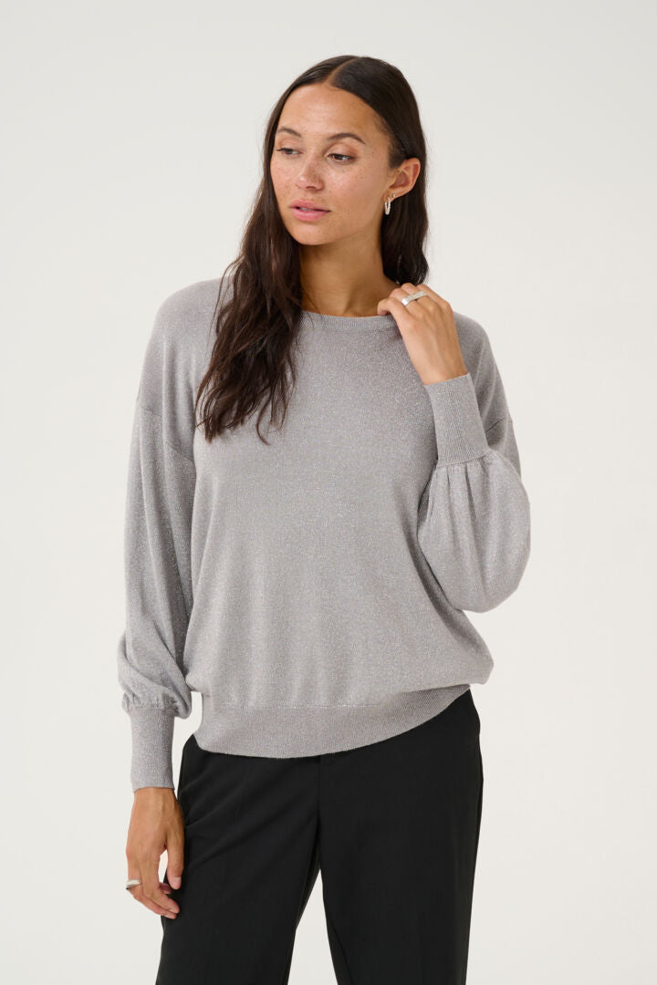 KAregina O-neck knit Sølv