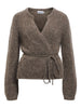Objnete L/s Re Tie Cardigan Noos Brun