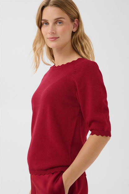 Dotpw Pullover Rød