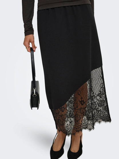 Jdygeggo Life Mix Lace Skirt Jrs Dia Sort