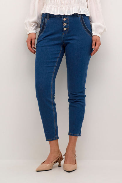 CRSOYRA 7/8 jeans Baiily fit Blå