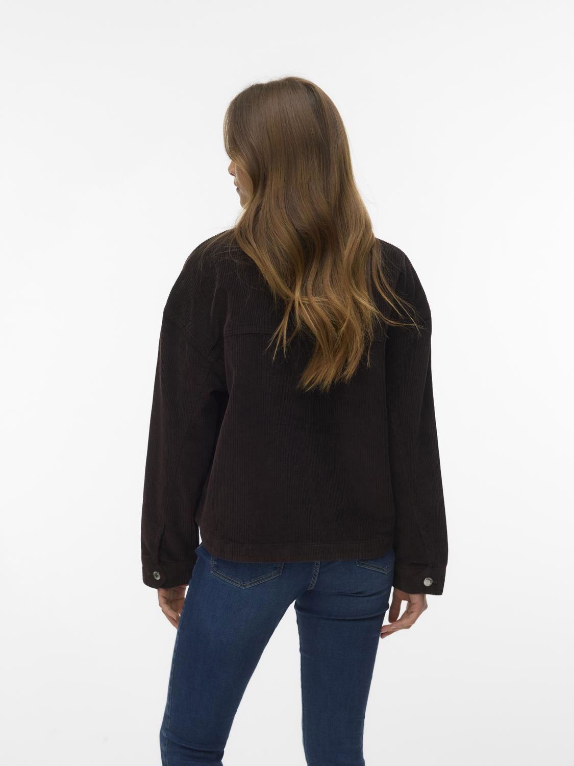 Vmjamie Ls Corduroy Shacket Mix Noos Brun