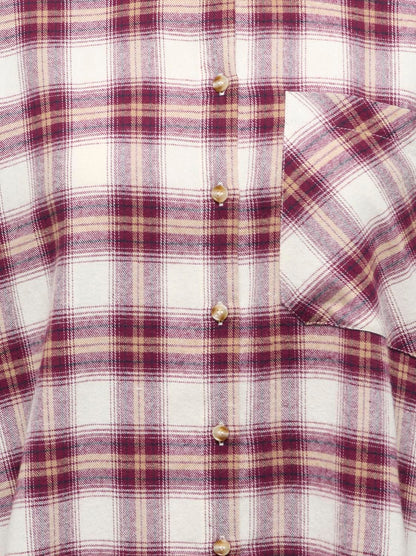 Jdymauve L/s Check Loose Shirt Wvn Hvit