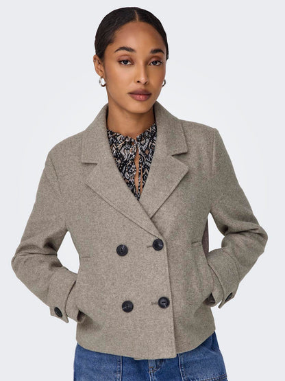 Onlfreja Life Short Db Jacket Otw Noos Mellombrun