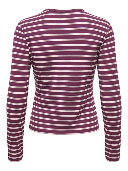 Onlnina L/s Aop Top Jrs Lilla