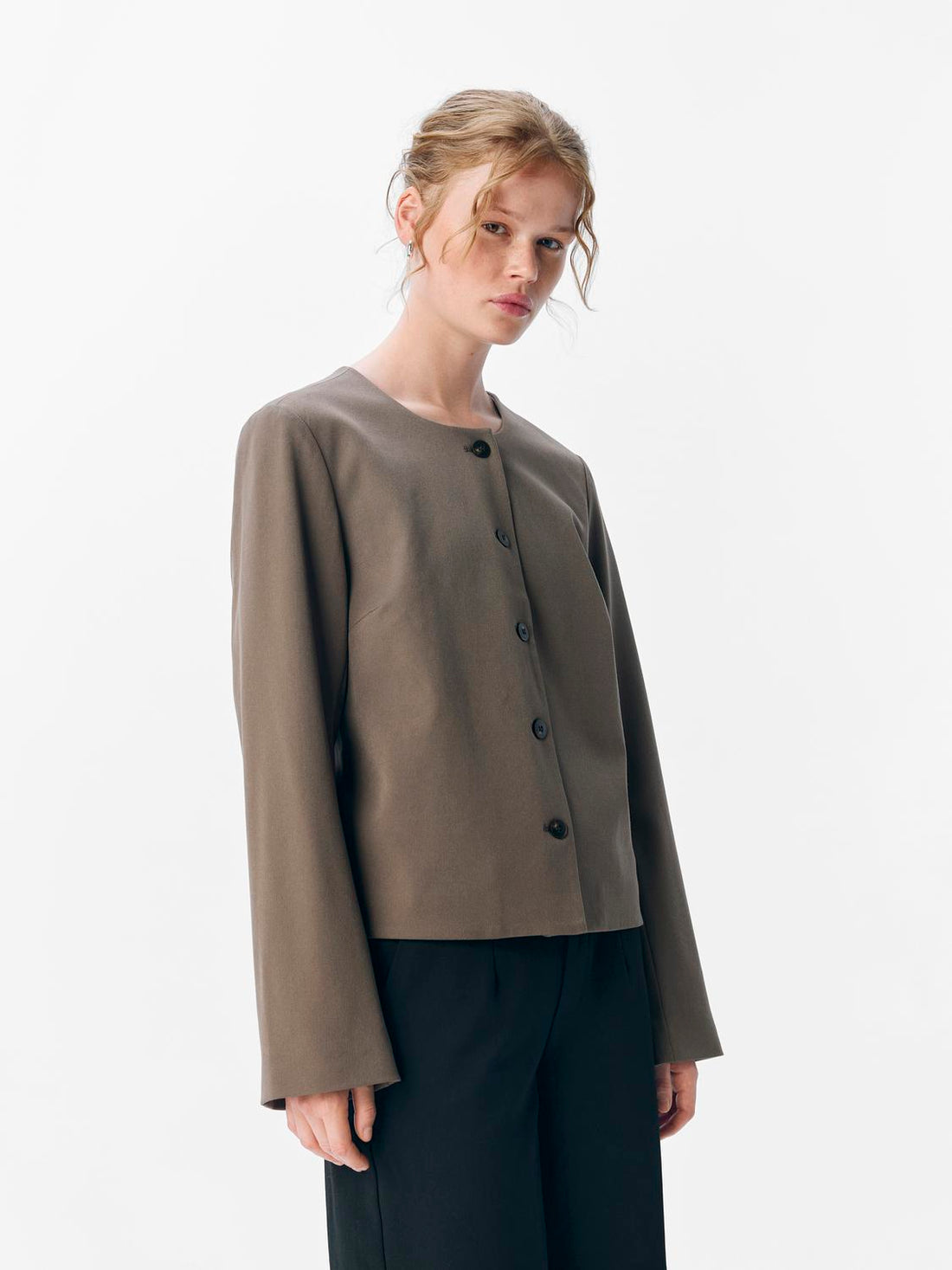 Objlisa L/s Re Blazer Noos Brun
