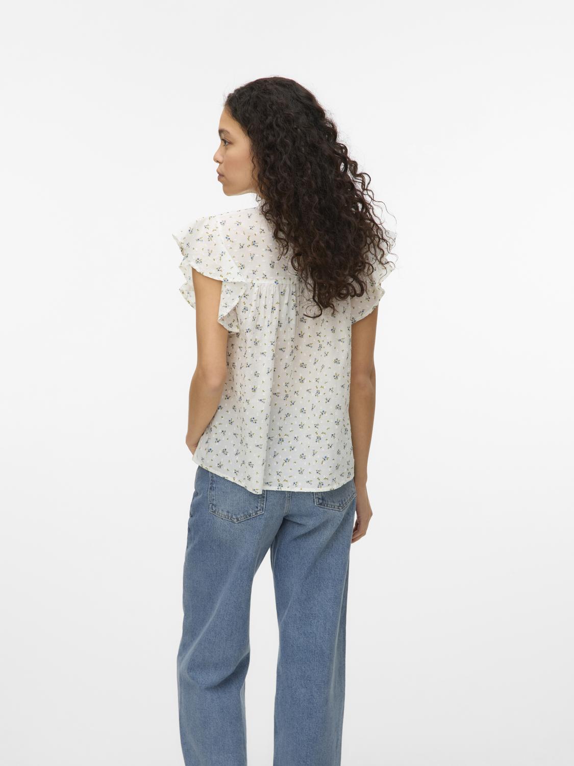 VMTRINE SL LACE TOP WVN GA NOOS Blå