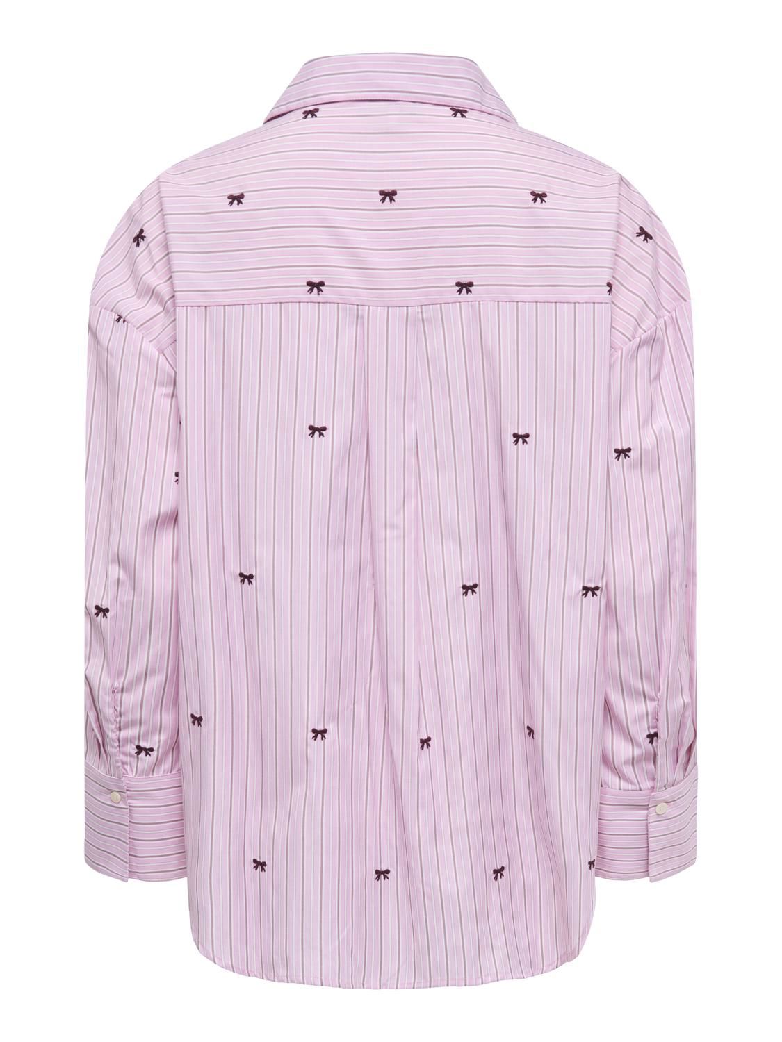 Onloregon Zeidi Ls Bow Shirt Noos Wvn Rosa