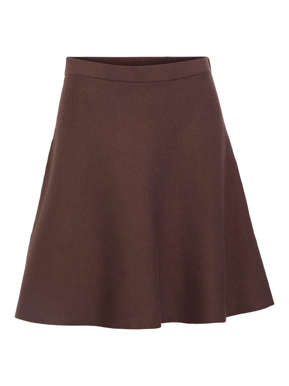Objreynard Hw Short Knit Skirt Noos Brun