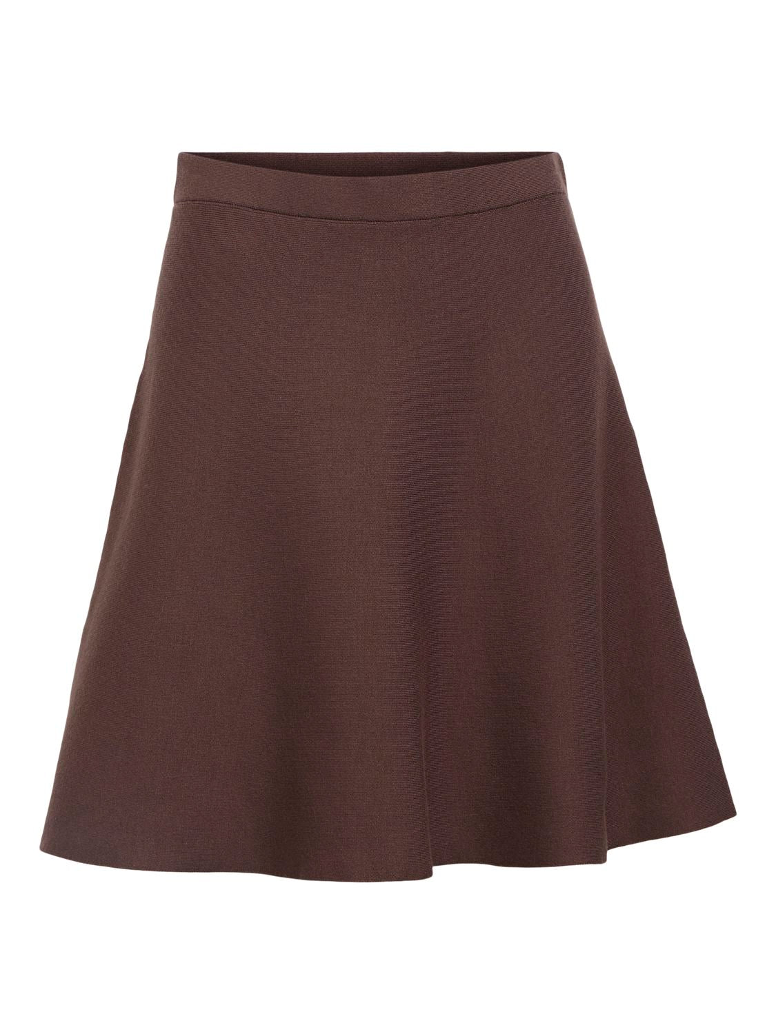 Objreynard Hw Short Knit Skirt Noos Brun