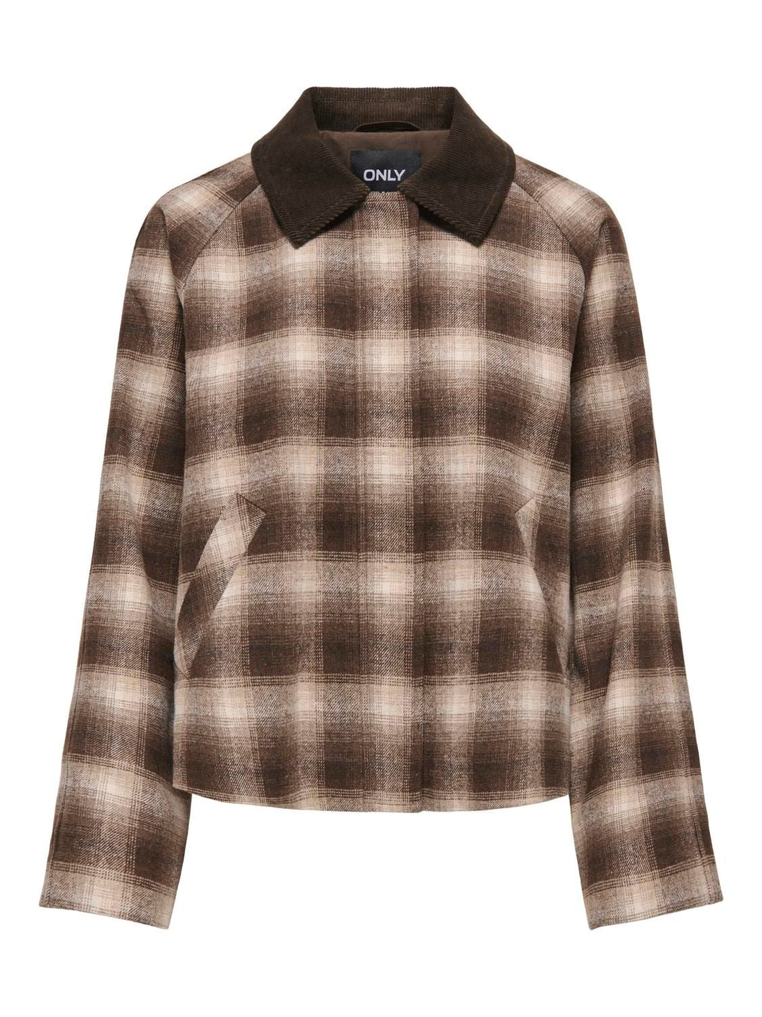 Onlkine Checked Cord Jacket Cc Otw Grå