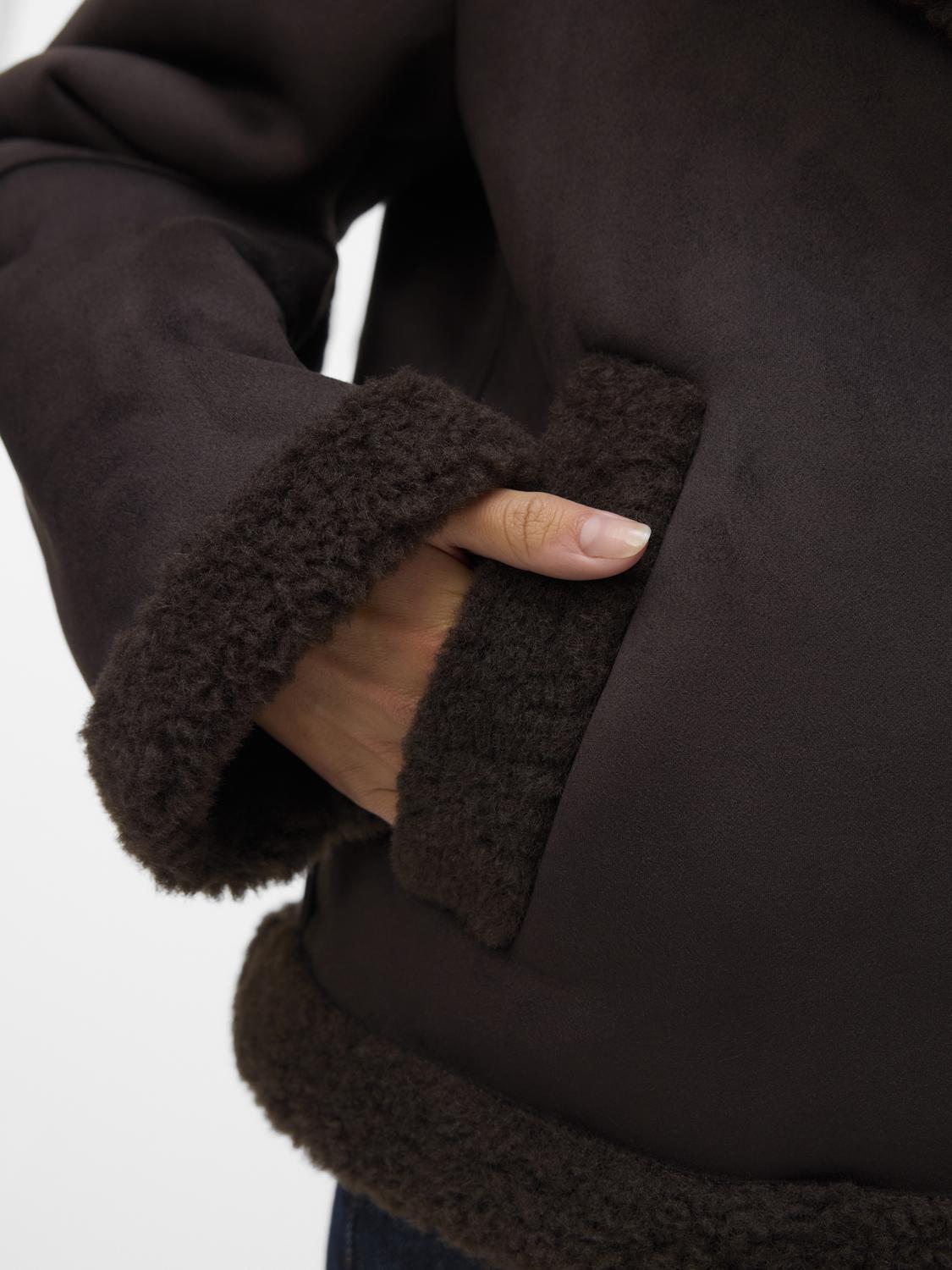 Vmharper Short Jacket Brun