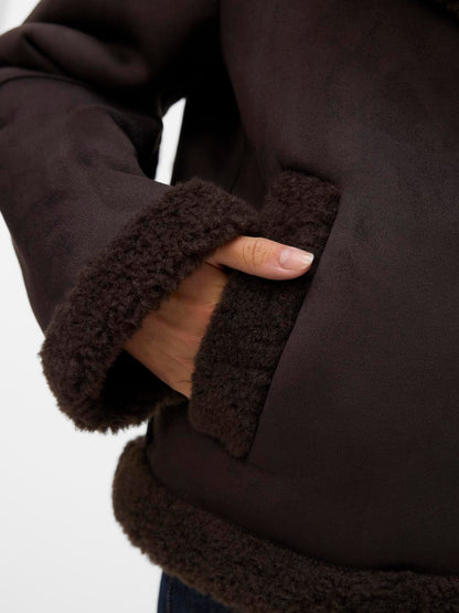 Vmharper Short Jacket Brun