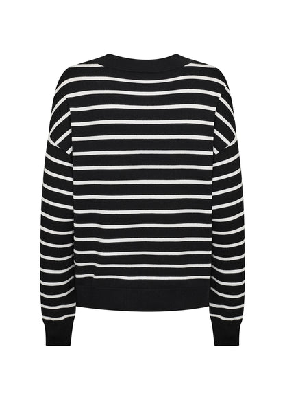 Sc-Dollie stripe 780 genser Svart